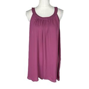 Torrid Sleeveless Halter Blouse Tunic Tank Pink Keyhole Back Plus Size 2X